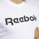 Мъжка тениска с къс ръкав Reebok Graphic Series Linear Logo Бял 2XL