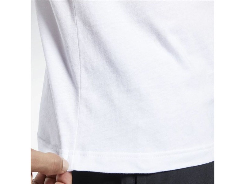 Мъжка тениска с къс ръкав Reebok Graphic Series Linear Logo Бял 2XL