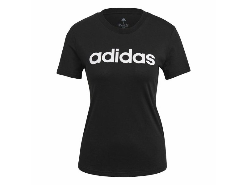 Дамска тениска с къс ръкав Adidas Lin T Черен (XS)