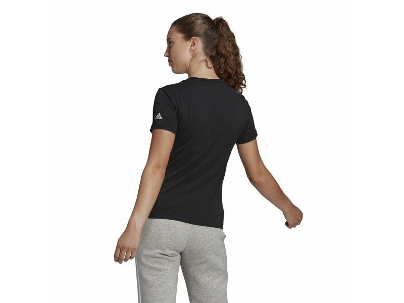 Дамска тениска с къс ръкав Adidas Lin T Черен (XS)