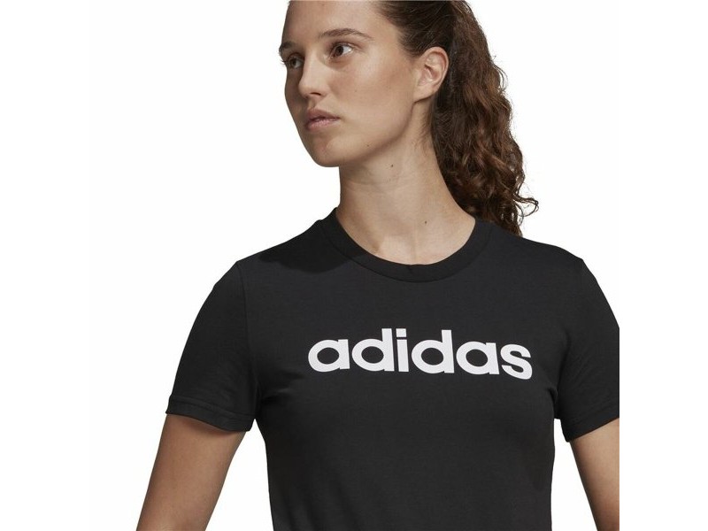 Дамска тениска с къс ръкав Adidas Lin T Черен (XS)