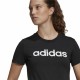 Дамска тениска с къс ръкав Adidas Lin T Черен (XS)