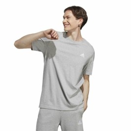 Мъжка тениска с къс ръкав Adidas Essentials Светло сив S