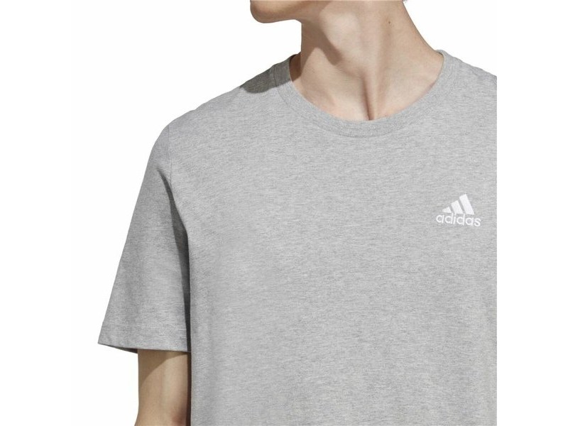 Мъжка тениска с къс ръкав Adidas Essentials Светло сив S