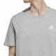 Мъжка тениска с къс ръкав Adidas Essentials Светло сив S