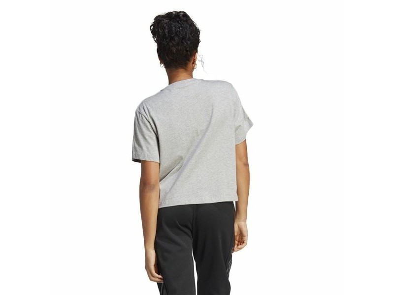 Дамска тениска с къс ръкав Adidas 3S Cropped Top Светло сив (XS)