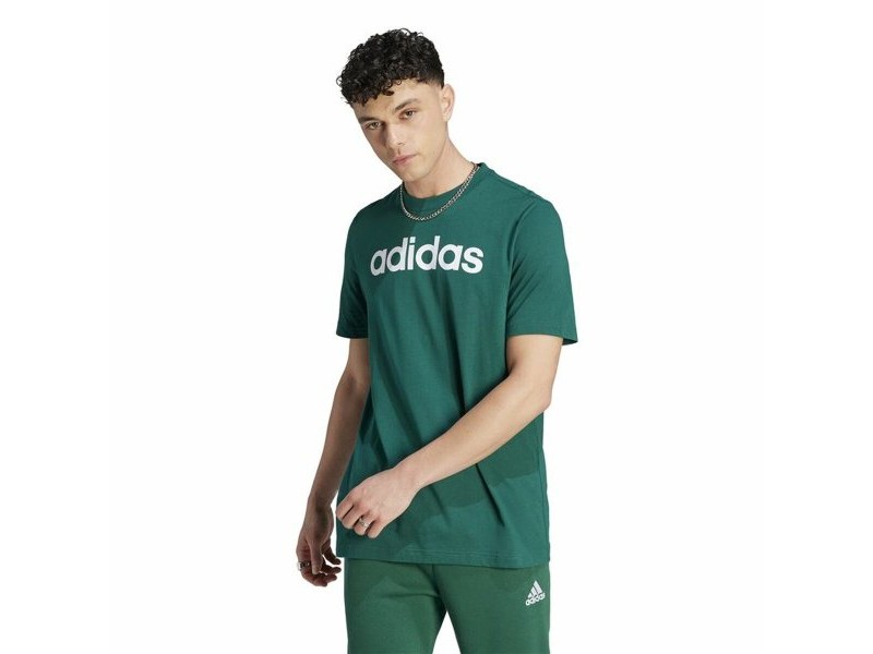 Мъжка тениска с къс ръкав Adidas Linear Sj Маслина S Мъжка тениска с къс ръкав Adidas Linear Sj Маслина S