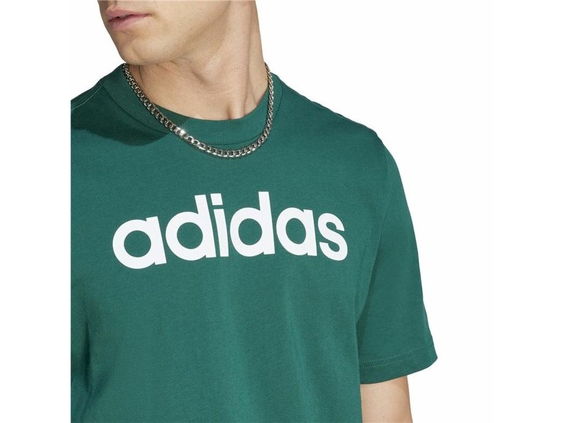 Мъжка тениска с къс ръкав Adidas Linear Sj Маслина S Мъжка тениска с къс ръкав Adidas Linear Sj Маслина S