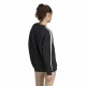 Дамски суичър без качулка Adidas 3S Fl Os Swt Черен L/XL