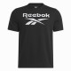 Мъжка тениска с къс ръкав Reebok Identity Big Stacked Logo Черен S