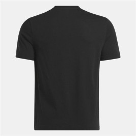 Мъжка тениска с къс ръкав Reebok Identity Big Stacked Logo Черен S