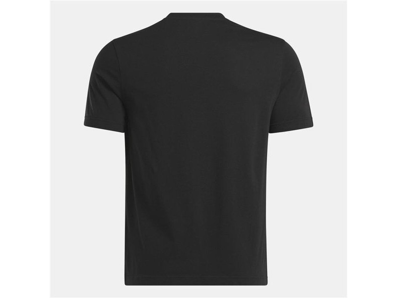 Мъжка тениска с къс ръкав Reebok Identity Big Stacked Logo Черен S