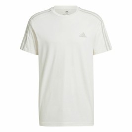 Мъжка тениска с къс ръкав Adidas Essentials 3 Bandas Бял L