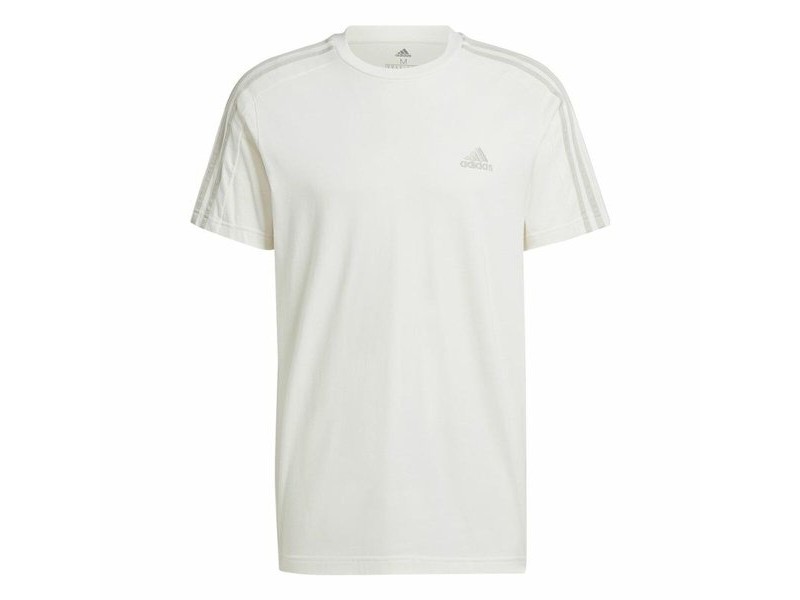 Мъжка тениска с къс ръкав Adidas Essentials 3 Bandas Бял L
