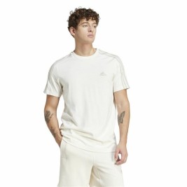 Мъжка тениска с къс ръкав Adidas Essentials 3 Bandas Бял L