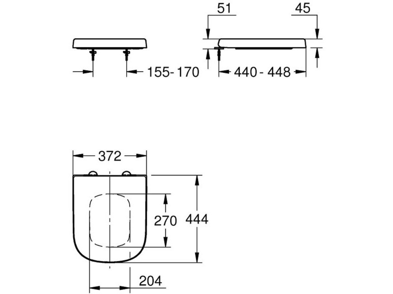 Седалка за Тоалетна Grohe Бял
