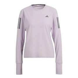 Дамска тениска с дълъг ръкав Adidas Own the Run Лилав