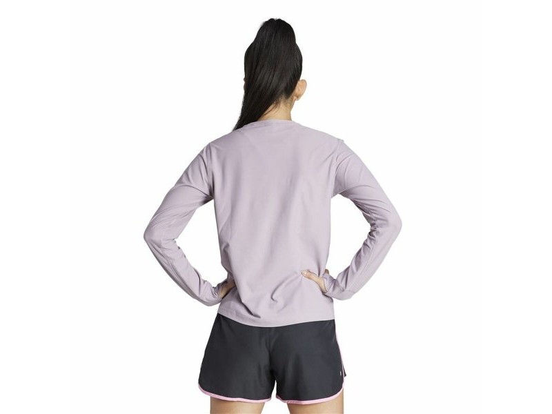 Дамска тениска с дълъг ръкав Adidas Own the Run Лилав