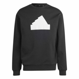 Мъжки суичър без качулка Adidas Fi Bos Crw Черен XXL