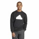 Мъжки суичър без качулка Adidas Fi Bos Crw Черен XXL