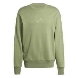 Мъжки суичър без качулка Adidas All Szn French Terry Crew Зелен L