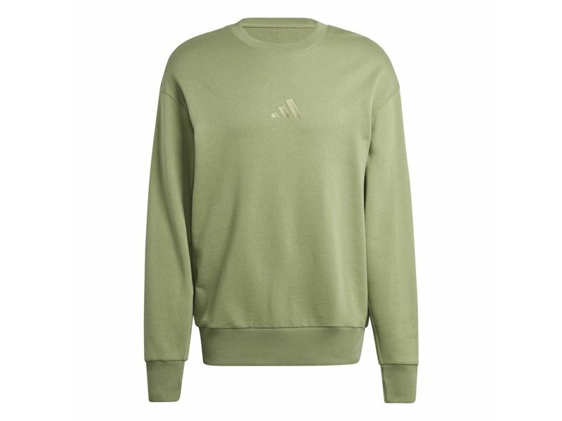 Мъжки суичър без качулка Adidas All Szn French Terry Crew Зелен L Мъжки суичър без качулка Adidas All Szn French Terry Crew Зелен L