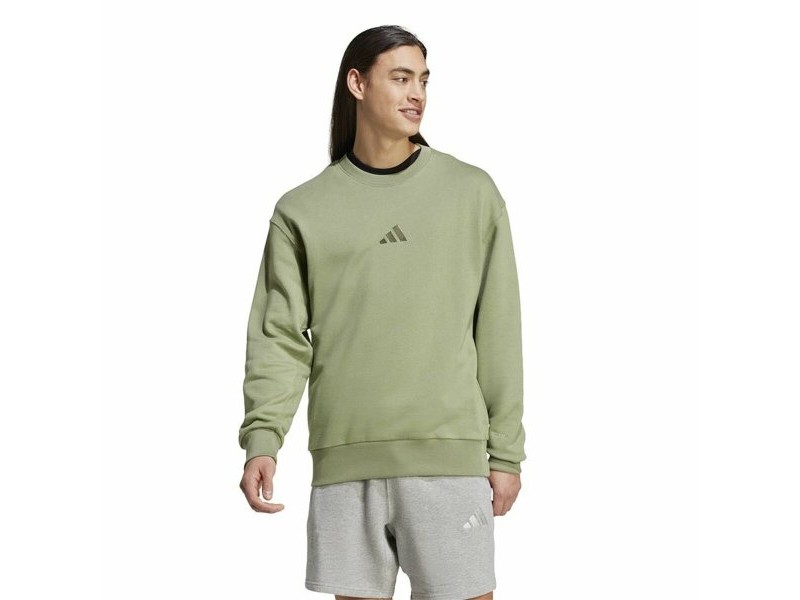 Мъжки суичър без качулка Adidas All Szn French Terry Crew Зелен L Мъжки суичър без качулка Adidas All Szn French Terry Crew Зелен L
