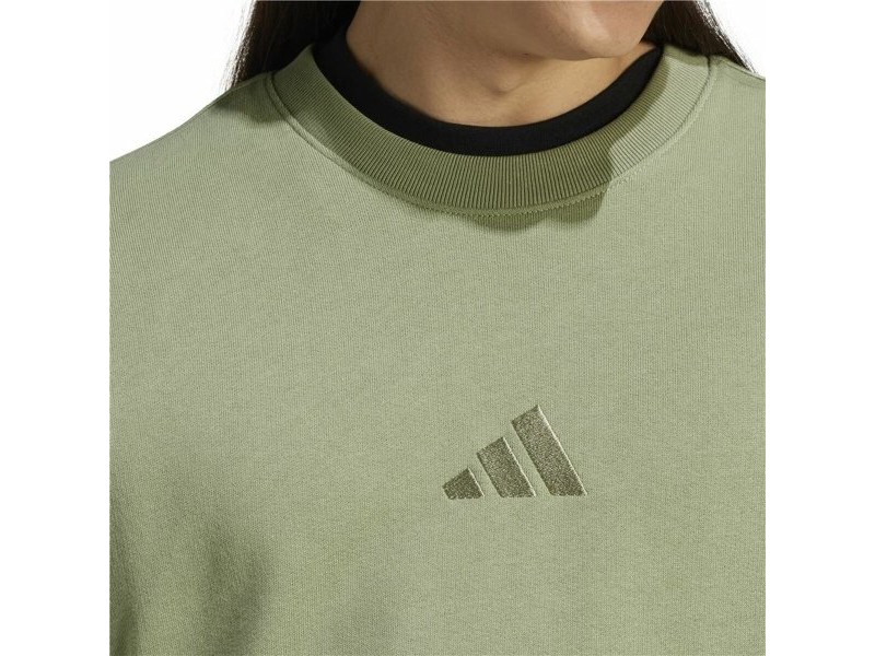 Мъжки суичър без качулка Adidas All Szn French Terry Crew Зелен L Мъжки суичър без качулка Adidas All Szn French Terry Crew Зелен L