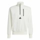 Мъжки суичър без качулка Adidas City Es e Fleece Half-Zip Бял XXL