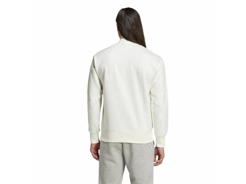 Мъжки суичър без качулка Adidas City Es e Fleece Half-Zip Бял XXL