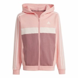Детски Анцуг Adidas Tiberio 3-Stripes Colorblock Fleece Розов
