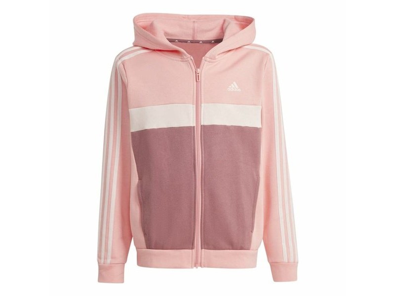 Детски Анцуг Adidas Tiberio 3-Stripes Colorblock Fleece Розов