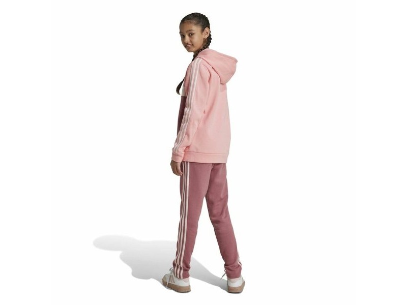 Детски Анцуг Adidas Tiberio 3-Stripes Colorblock Fleece Розов