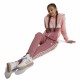 Детски Анцуг Adidas Tiberio 3-Stripes Colorblock Fleece Розов