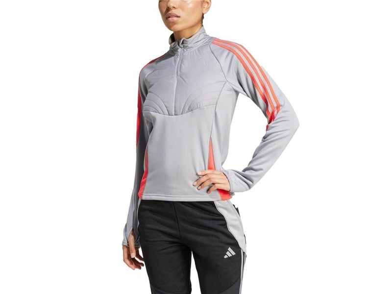 Дамски суичър без качулка Adidas Winterized Сив