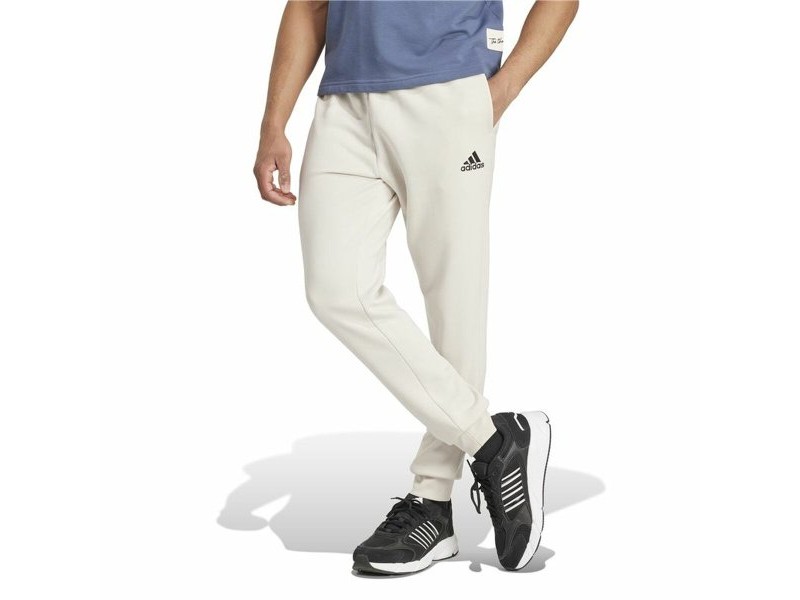 Дълги Спортни Панталони Adidas Essentials Fleece Regular Tapered Бял