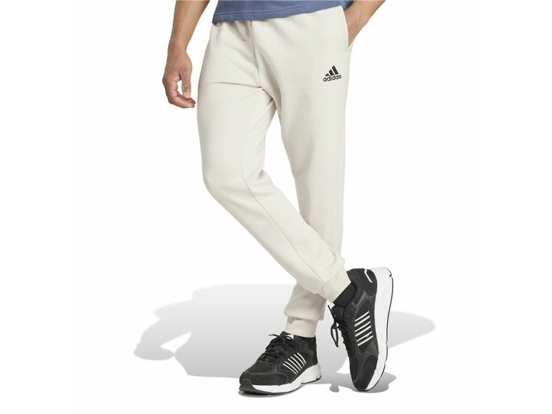 Дълги Спортни Панталони Adidas Essentials Fleece Regular Tapered Бял