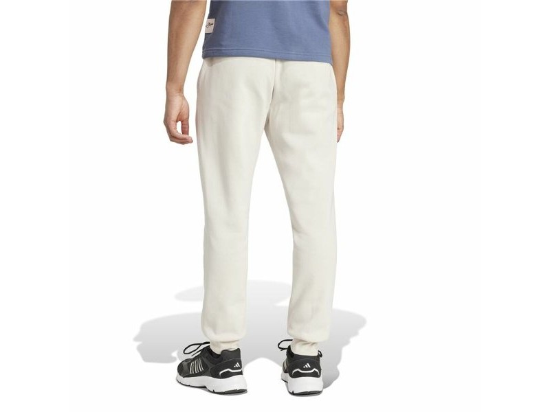 Дълги Спортни Панталони Adidas Essentials Fleece Regular Tapered Бял