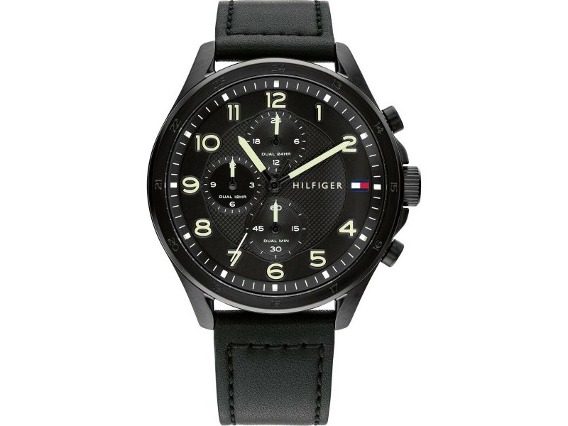 Мъжки часовник Tommy Hilfiger 1792004 Черен (Ø 44 mm)