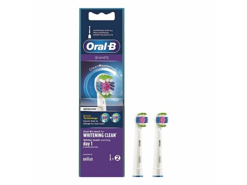 Резервна глава 3D White Whitening Clean Oral-B D White Whitening Clean (2 pcs) 2 броя Резервна глава 3D White Whitening Clean Oral-B D White Whitening Clean (2 pcs) 2 броя