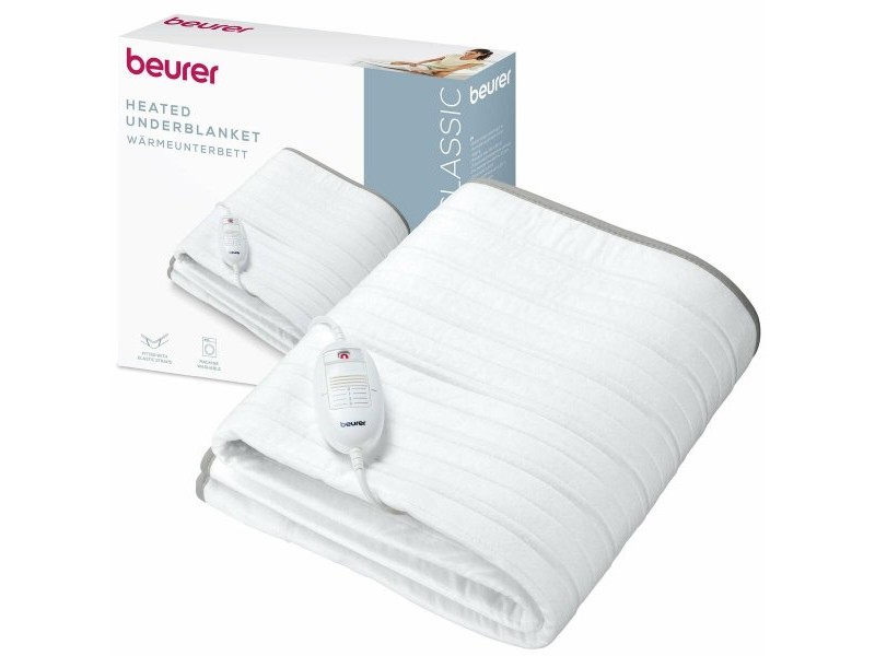 Електрическо Одеяло Beurer TS17 150 x 80 cm Бял Сив 100 % полиестер 65 W