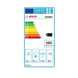 Конвенционален абсорбатор BOSCH 204716 86 cm 730 m3/h 1051W Неръждаема стомана