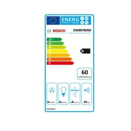 Конвенционален абсорбатор BOSCH DWB97IM50 710 m3/h 65 dB (A) Сребрист Стомана