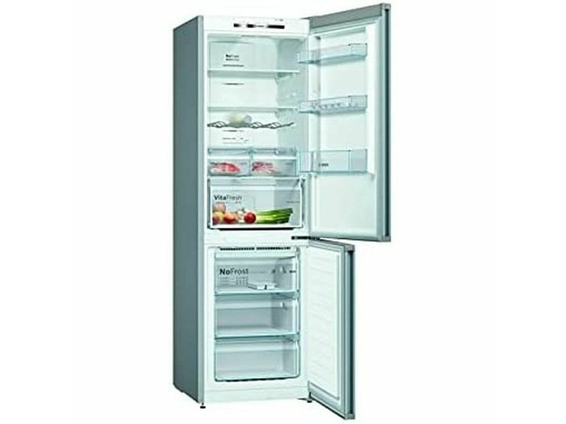 Комбиниран хладилник BOSCH KGN36VIDA   186 Стомана 357 L