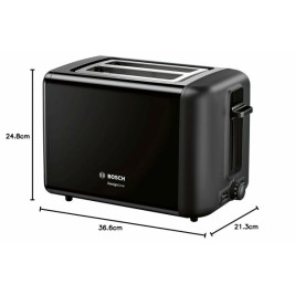 Тостер BOSCH TAT3P423 Черен 970 W