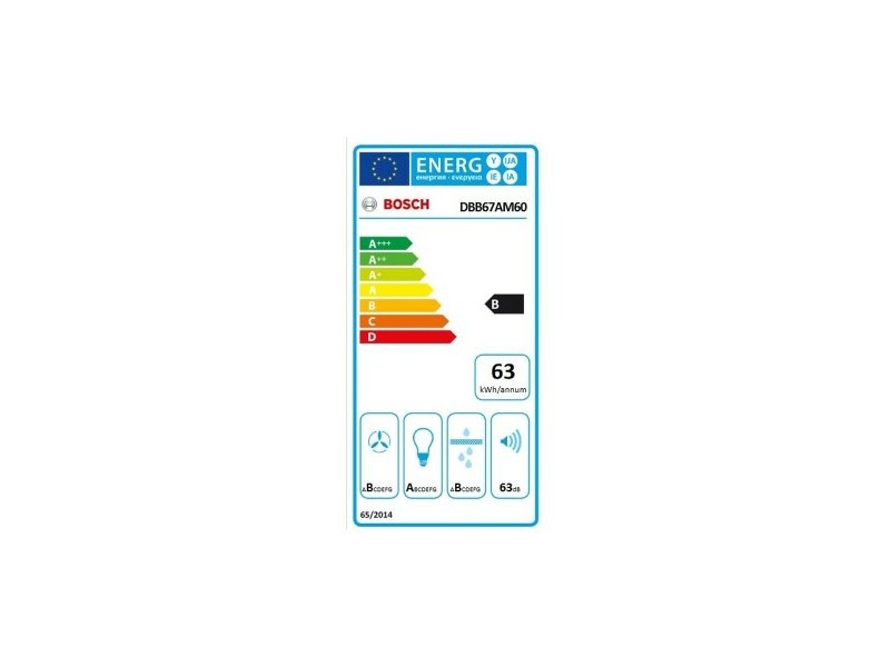 Конвенционален абсорбатор BOSCH DBB67AM60 Черен