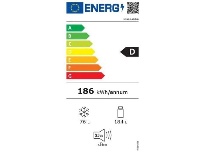 Комбиниран хладилник BOSCH KIN86ADD0 Бял