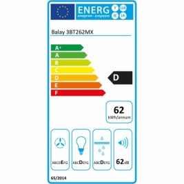 Кухненски аспиратор Balay 3BT262MX 60 cm 300 m³/h 115W D Стомана