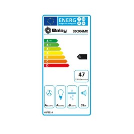 Конвенционален абсорбатор Balay 3BC066MX 60 cm 590 m3/h 69 dB 220 W