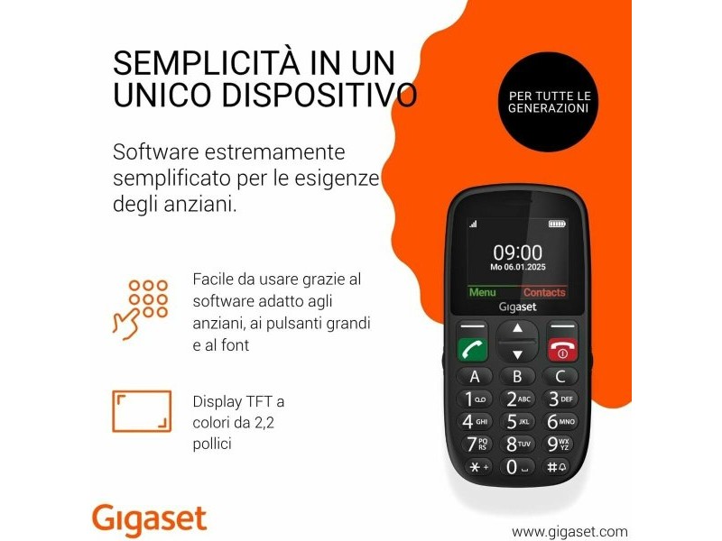 Смартфони Gigaset GL395 2,2